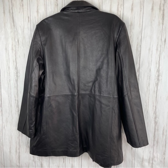 J L Colebrook black leather jacket XL - Picture 5 of 5